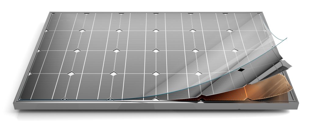 Solar panel layers