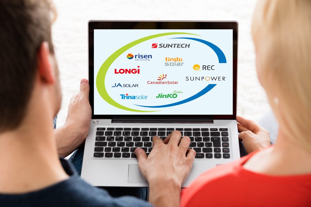 Circle of trust. Trusted solar panel brands